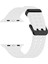 Apple Watch Series 10 46MM/ULTRA 2 Ultra 49MM/SERIES 9 8 7 45MM/SE (2023) Se (2022) Se 6 5 4 44MM/3 2 1 42MM Için Silikon Kayış - Beyaz (Yurt Dışından) 5