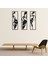 Dekoratif 3’lü Metal Tablo | Afrika Kadın Figürleri ile Modern Tarz 2