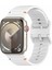 Apple Watch Series 10 46MM/ULTRA 2 Ultra 49MM/SERIES 9 8 7 45MM/SE (2023) Se (2022) Se 6 5 4 44MM/3 2 1 42MM Bant-Beyaz Için Silikon Kayış (Yurt Dışından) 3