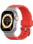Apple Watch Series 10 46MM/ULTRA 2/ultra 49MM/9 8 7 45MM/SE (2023) Se (2022) Se 6 5 4 44MM/3 2 1 42MM Için Sıvı Silikon Kayış - Kırmızı (Yurt Dışından) 3