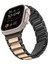 Apple Watch 10 46MM/ULTRA 2/ultra 49MM/9 8 7 45MM/SE (2023) Se (2022) Se 6 5 4 44MM/3 2 1 42MM Çinko Alaşımlı Akıllı Saat Kayışı-Siyah+Pembe Altın (Yurt Dışından) 3