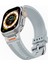 Apple Watch Series 10 46MM/ULTRA 2/ultra 49MM/9 8 7 45MM/SE (2023) Se (2022) Se 6 5 4 44MM/3 2 1 42MM Için Spor Sıvı Silikon Kayış - Bulutlu Gri (Yurt Dışından) 3