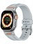 Apple Watch Series 10 46MM/ULTRA 2/ultra 49MM/9 8 7 45MM/SE (2023) Se (2022) Se 6 5 4 44MM/3 2 1 42MM Için Spor Sıvı Silikon Kayış - Bulutlu Gri (Yurt Dışından) 5