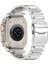 Apple Watch 10 46MM/ULTRA 2/ultra 49MM/9 8 7 45MM/SE (2023) Se (2022) Se 6 5 4 44MM/3 2 1 42MM Titanyum Alaşımlı Kayış 26MM Bant-Gümüş (Yurt Dışından) 1
