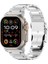 Apple Watch 10 46MM/ULTRA 2/ultra 49MM/9 8 7 45MM/SE (2023) Se (2022) Se 6 5 4 44MM/3 2 1 42MM Titanyum Alaşımlı Kayış 26MM Bant-Gümüş (Yurt Dışından) 2