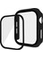 Hat Prınce Apple Watch Series 4/5/6/se/se (2022) 40 mm Pc Çerçeve + Temperli Cam Koruyucu Saat Kılıfı - Siyah (Yurt Dışından) 1