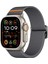 Apple Watch Series 10 46MM/ULTRA 2/ultra 49MM/SERIES 9 8 7 45MM/SE (2023) Se (2022) Se 6 5 4 44MM/3 2 1 42MM Bant Için Naylon Kayış - Koyu Gri (Yurt Dışından) 4