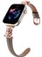 Apple Watch Series 10 46MM/ULTRA 2 Ultra 49MM/9 8 7 45MM/SE (2023) Se (2022) Se 6 5 4 44MM/3 2 1 42MM Saat Kayışı - Gül Altın/kahverengi (Yurt Dışından) 3
