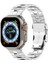 Apple Watch Series 10 42MM/9 8 7 41MM/SE (2023) Se (2022) Se 6 5 4 40MM/3 2 1 38MM Titanyum Alaşımlı Bant Pirinç Sivri Dokulu Bilek Kayışı-Gümüş (Yurt Dışından) 2