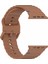 Apple Watch Series 10 46MM/ULTRA 2 Ultra 49MM/SERIES 9 8 7 45MM/SE (2023) Se (2022) Se 6 5 4 44MM/3 2 1 42MM Kahverengi Bant Için Silikon Kayış (Yurt Dışından) 1