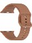 Apple Watch Series 10 46MM/ULTRA 2 Ultra 49MM/SERIES 9 8 7 45MM/SE (2023) Se (2022) Se 6 5 4 44MM/3 2 1 42MM Kahverengi Bant Için Silikon Kayış (Yurt Dışından) 4