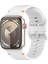 Apple Watch Series 10 46MM/ULTRA 2/ultra 49MM/9 8 7 45MM/SE (2023) Se (2022) Se 6 5 4 44MM/3 2 1 42MM Bant-Beyaz Için Kalebol Silikon Kayış (Yurt Dışından) 3