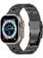 Apple Watch 10 46MM/ULTRA 2/ultra 49MM/9 8 7 45MM/SE (2023) Se (2022) Se 6 5 4 44MM/3 2 1 42MM Titanyum Alaşımlı Kayış Pirinç Sivri Tasarım-Siyah (Yurt Dışından) 3
