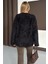 Oversize Tüylü Soft Kazak Siyah 8270 8