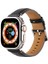 Apple Watch Series 10 46MM/ULTRA 2 Ultra 49MM/9 8 7 45MM/SE (2023) Se (2022) Se 6 5 4 44MM/3 2 1 42MM Saat Kayışı - Çılgın At Dokulu Siyah (Yurt Dışından) 5