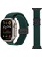 Apple Watch Series 10, 9, 8, 7, Se, 6, 5, 4, 3, 2, 1, 42 Mm, 41 Mm, 40 Mm, 38 mm Paraşüt Tokalı Naylon Örgülü Saat Kayışı - Orman Yeşili (Yurt Dışından) 5