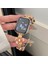 Apple Watch Series 10 42MM/9 8 7 41MM/SE (2023) Se (2022) Se 6 5 4 40MM/3 2 1 38MM Çiçek Zincir Kayış Çinko Alaşımlı Bant-Turuncu (Yurt Dışından) 5