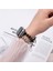 Apple Watch Series 10 42MM/9 8 7 41MM/SE (2023) Se (2022) Se 6 5 4 40MM/3 2 1 38MM Örümcek Boncuklu Kayış Bileklik-Gümüş (Yurt Dışından) 4