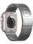 Apple Watch Series 10 42MM/9 8 7 41MM/SE (2023) Se (2022) Se 6 5 4 40MM/3 2 1 38MM Manyetik Tokalı Titanyum Alaşımlı Bant-Gri (Yurt Dışından) 1