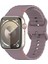 Apple Watch Series 10 46MM/ULTRA 2 Ultra 49MM/SERIES 9 8 7 45MM/SE (2023) Se (2022) Se 6 5 4 44MM/3 2 1 42MM Bant Için Silikon Kayış - Duman Moru (Yurt Dışından) 3