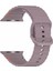 Apple Watch Series 10 46MM/ULTRA 2 Ultra 49MM/SERIES 9 8 7 45MM/SE (2023) Se (2022) Se 6 5 4 44MM/3 2 1 42MM Bant Için Silikon Kayış - Duman Moru (Yurt Dışından) 4