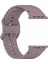 Apple Watch Series 10 46MM/ULTRA 2 Ultra 49MM/SERIES 9 8 7 45MM/SE (2023) Se (2022) Se 6 5 4 44MM/3 2 1 42MM Bant Için Silikon Kayış - Duman Moru (Yurt Dışından) 5