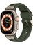 Apple Watch 10 46MM/ULTRA 2/ultra 49MM/9 8 7 45MM/SE (2023) Se (2022) Se 6 5 4 44MM/3 2 1 42MM Petek Saat Kayışı - Ordu Yeşili + Titanyum (Yurt Dışından) 2