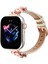 Apple Watch Series 10 46MM/ULTRA 2 Ultra 49MM/9 8 7 45MM/SE (2023) Se (2022) Se 6 5 4 44MM/3 2 1 42MM Saat Kayışı - Gül Altın/starlight (Yurt Dışından) 4