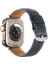 Apple Watch Series 10 46MM/ULTRA 2 Ultra 49MM/9 8 7 45MM/SE (2023) Se (2022) Se 6 5 4 44MM/3 2 1 42MM Düz Dokulu Saat Kayışı - Koyu Mavi (Yurt Dışından) 1
