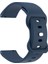 Evrensel 18 mm Düz Renkli Silikon Kayış Şeklinde Tokalı Akıllı Saat Kayışı - Gece Mavisi (Yurt Dışından) 2