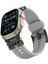 Apple Watch 10 46MM/ULTRA 2/ultra 49MM/9 8 7 45MM/SE (2023) Se (2022) Se 6 5 4 44MM/3 2 1 42MM Tpu Saat Kayışı - Siyah/gri (Yurt Dışından) 5