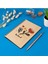 Be Kind Çiçek Tasarımlı 8 cm x 12 cm Ölçülerinde Çizgisiz 48 Yaprak Ahşap Kapaklı Defter 1