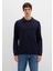 Yün Karışımlı Lacivert Triko Polo 0710255-70490 11