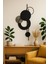Modern Geometrik Daireler Metal Duvar Tablosu | Siyah Minimal Dekor 1