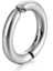 Deliksiz Sıkıştırmalı Çelik Erkek Fake Dudak Burun Kulak Kıkırdak Septum Halka Küpe Ear Cuff 1 Ad. 4