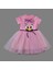1-2-3 Yaş Payet Fiyonk Tokalı Ördek Nakışlı Astarlı Kız Bebek Tütü Elbisesi Pembe 1