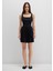 Askılı Siyah Mini Elbise 1310724-900 15