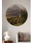 Dağların Eteğinde Manzara Ahşap Mdf Dekoratif Ev/işyeri Duvar Tablo Yuvarlak Ev/işyeri Duvar Tablo 1