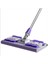 Mandallı Yer Mopu - Mikrofiber Bezli - Fayans - Duvar Yüzey Temizlik ( 1 Adet Yedek Bez Hediyeli ) Mor Renk 1