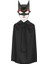 Batman Maskesi Cat Woman ve Batman Pelerini 90 cm Siyah Renk Set 1
