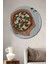 Lezzetli Margherita Pizza Ahşap Mdf Yuvarlak Dekoratif Ev,iş Yeri Duvar Tablo 1