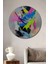 Renklerin Dansı Dekoratif Ahşap Mdf Ev/işyeri Duvar Tablo Yuvarlak Ev/işyeri Duvar Tablo 1