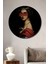 Barok Stil Kadın Portresi Dekoratif Ahşap Mdf Ev/işyeri Duvar Tablo Yuvarlak Ev/işyeri Duvar Tablo 1