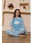 Modaserdem Akbeniz Kız Çocuk Welsoft Polar Mavi Pijama Takımı 20527 1