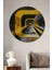 Modern Geometrik Soyut Ahşap Mdf Dekoratif Ev/işyeri Duvar Tablo Yuvarlak Ev/işyeri Duvar Tablo 1