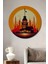 Kız Kulesi Dekoratif Ahşap Mdf Ev/işyeri Duvar Tablo Yuvarlak Ev/işyeri Duvar Tablo 1