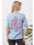 Baskılı Tişört Mavi 8