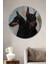 Doberman Asaleti Dekoratif Ahşap Mdf Ev/işyeri Duvar Tablo Yuvarlak Ev/işyeri Duvar Tablo 1