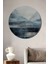 Sisli Dağlar Dekoratif Ahşap Mdf Ev/işyeri Duvar Tablo Yuvarlak Ev/işyeri Duvar Tablo 1