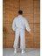 Erkek Premium Parçalı Eşofman Takım - Dik Yaka Fermuarlı Biyeli Sweatshirt Lastik Paça Alt, Oversize 3 Iplik Şardonlu - Gri 2